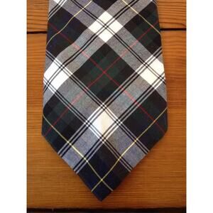 Vintage Socttish Tartan Plaid 100% Cotton Reed St James Neck Tie USA Made 3.75"